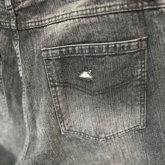 CSG cut off style denim jean shorts distressed size 34 - Picture 8 of 14